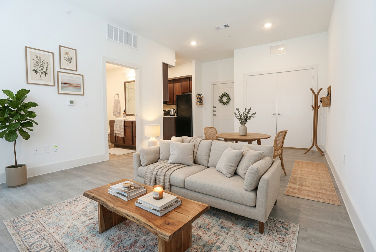 Apartment bathroom interior
